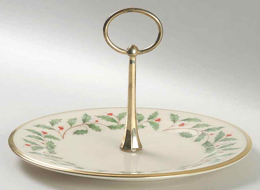 Holiday (Dimension) Round Serving Plate with Handle (SP) by Lenox-1