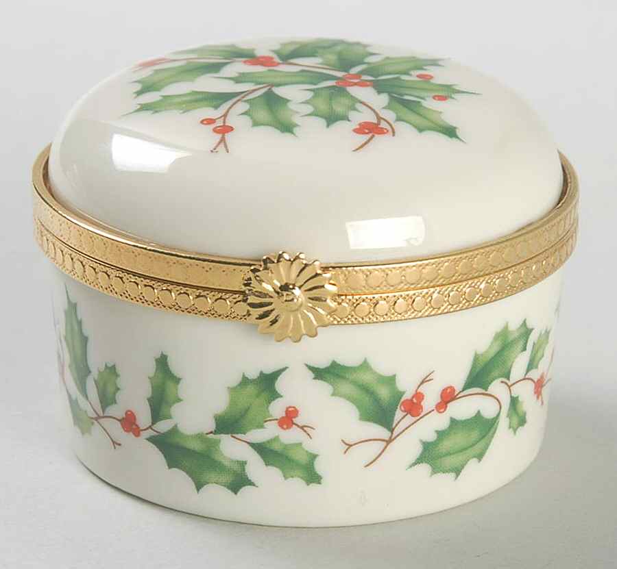 Holiday (Dimension) Round Hinged Box by Lenox-1