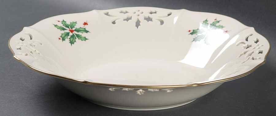 Holiday (Dimension) 10" Pierced Round Bowl by Lenox-1