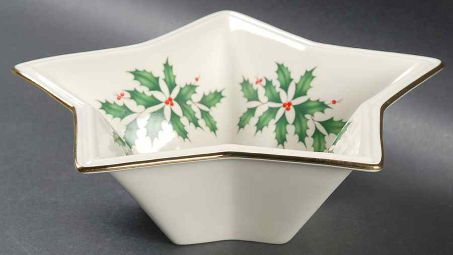 Holiday (Dimension) Star Shaped Bowl by Lenox-1