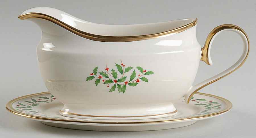 Holiday (Dimension) Gravy Boat & Underplate by Lenox-1