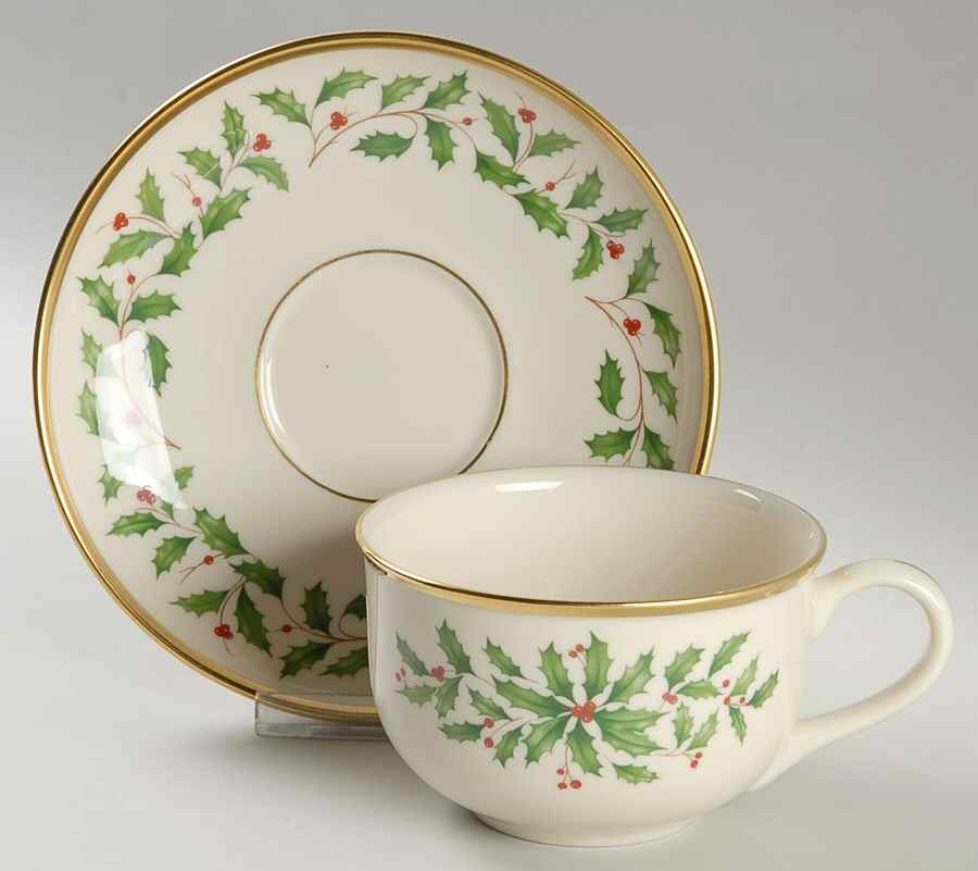 Holiday (Dimension) Breakfast Cup & Saucer Set by Lenox-1