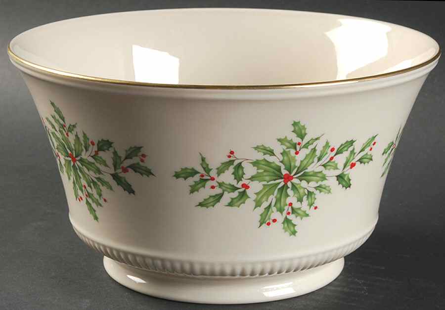 Holiday (Dimension) 8" Footed Bowl by Lenox-1