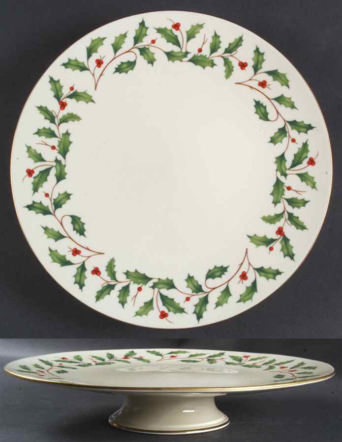 Holiday (Dimension) Footed Cake Plate by Lenox-1