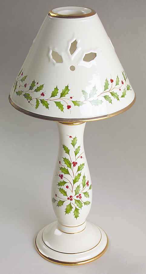 Holiday (Dimension) Candlestick Lamp & Shade by Lenox-1