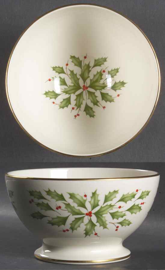 Holiday (Dimension) Footed Dessert Bowl by Lenox-1