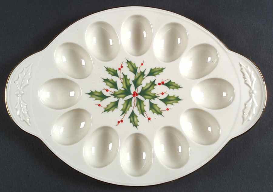 Holiday (Dimension) Deviled Egg Platter by Lenox-1