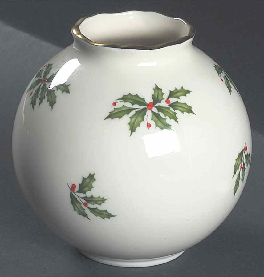 Holiday (Dimension) Globe Vase by Lenox-1