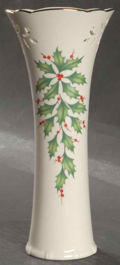 Holiday (Dimension) 8" Pierced Bud Vase by Lenox-1