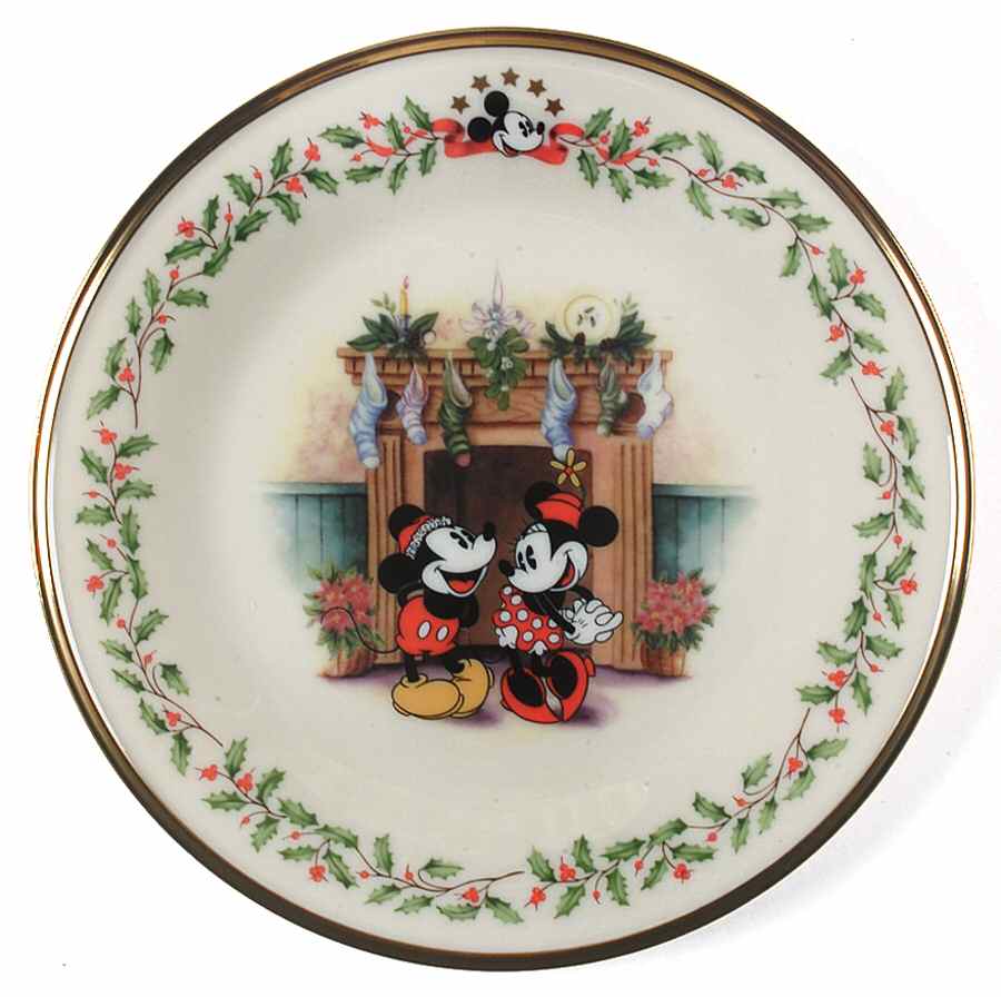 Holiday (Dimension) Ivory Disney Accent Salad Plate by Lenox-1
