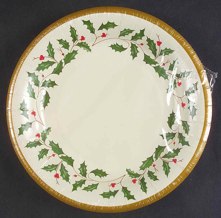 Holiday (Dimension) Package of 12 - Paper Salad Plate by Lenox-1