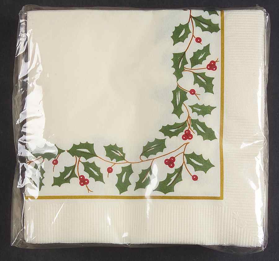 Holiday (Dimension) Package of Paper Beverage Napkins by Lenox-1