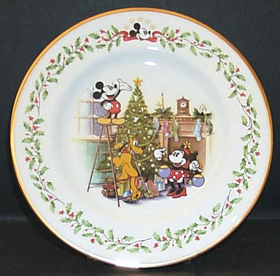 Holiday (Dimension) White Disney Accent Salad Plate by Lenox-1