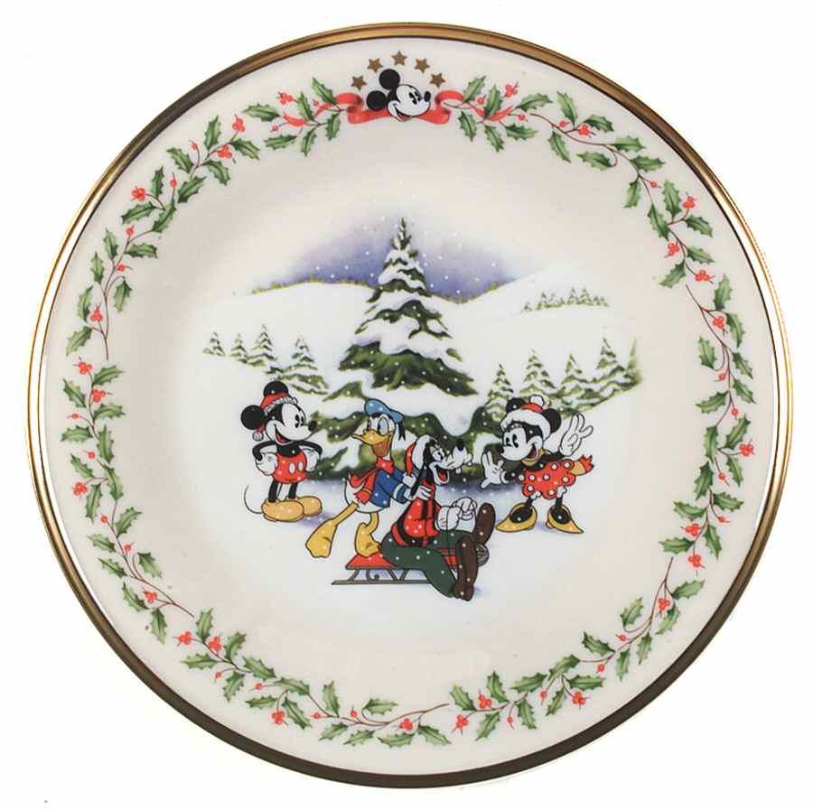Holiday (Dimension) Ivory Disney Accent Salad Plate by Lenox-1