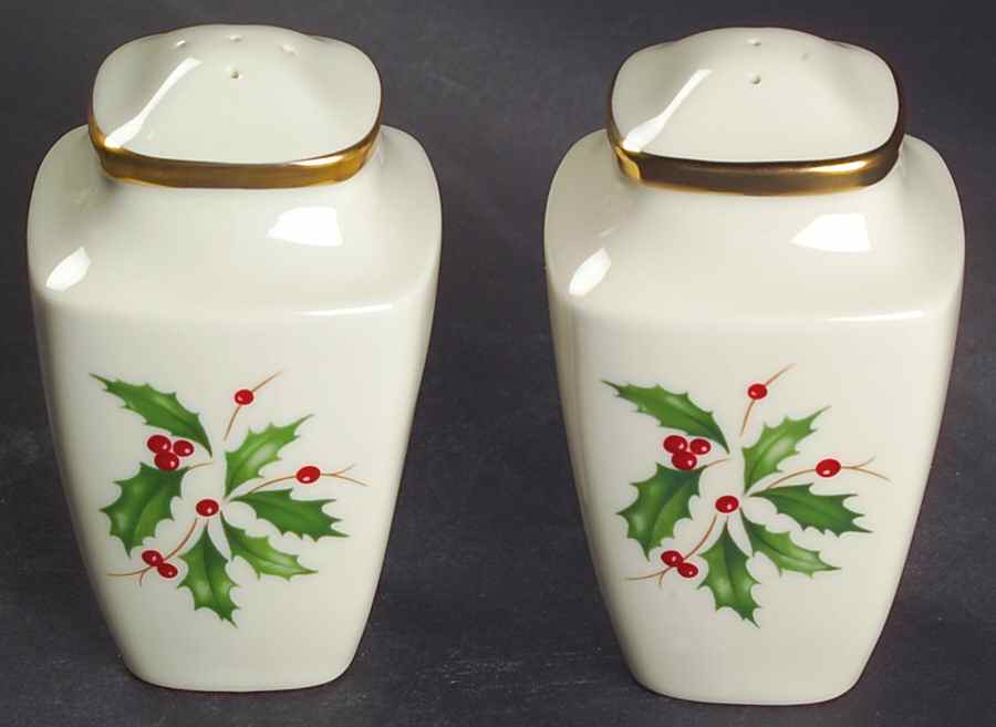 Holiday (Dimension) Square Salt & Pepper Set by Lenox-1