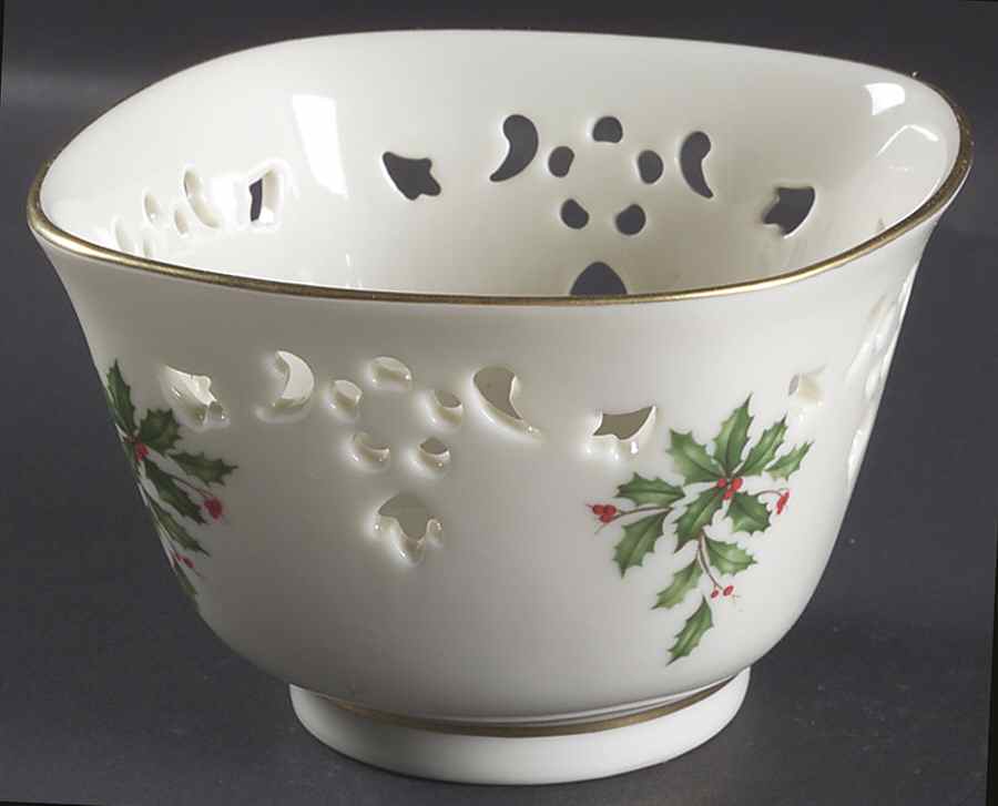 Holiday (Dimension) Pierced Nut Dish by Lenox-1