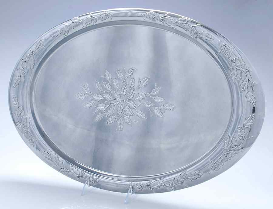 Holiday (Dimension) 21" Metal Oval Tray by Lenox-1