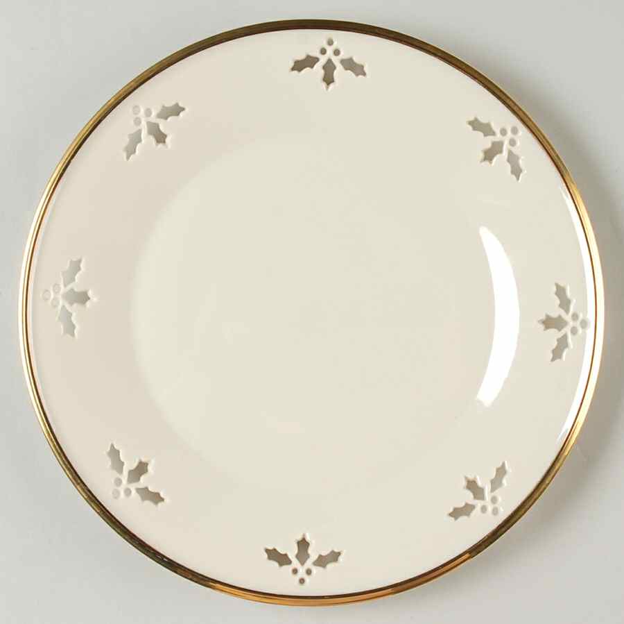 Holiday (Dimension) Pierced Accent Luncheon Plate by Lenox-1