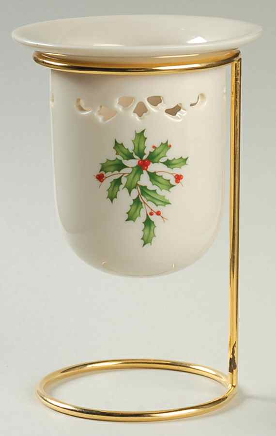 Holiday (Dimension) Pierced Votive Candle & Metal Stand by Lenox-1