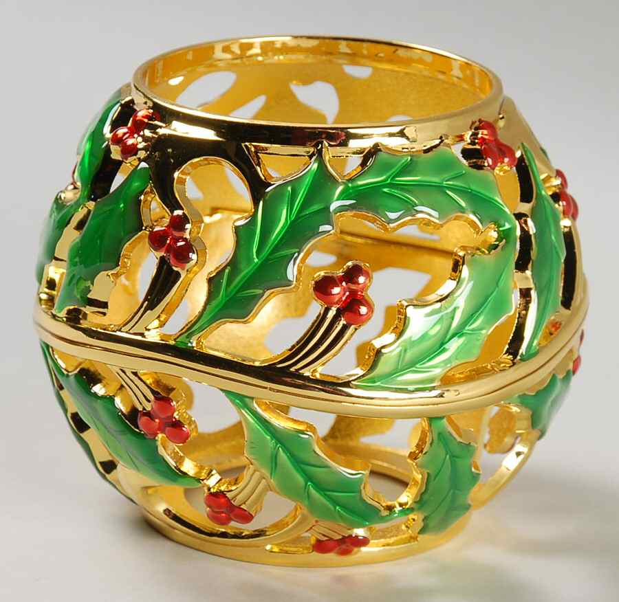 Holiday (Dimension) Metal Base for Glass Votive by Lenox-1