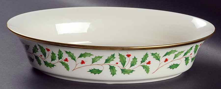 Holiday (Dimension) 10" Oval Vegetable Bowl by Lenox-1