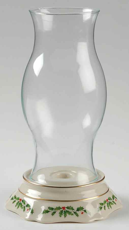 Holiday (Dimension) Hurricane Lamp & Globe by Lenox-1