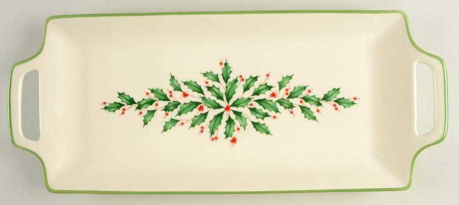 Holiday (Dimension) Handled Hors d'Oeuvre Tray by Lenox-1