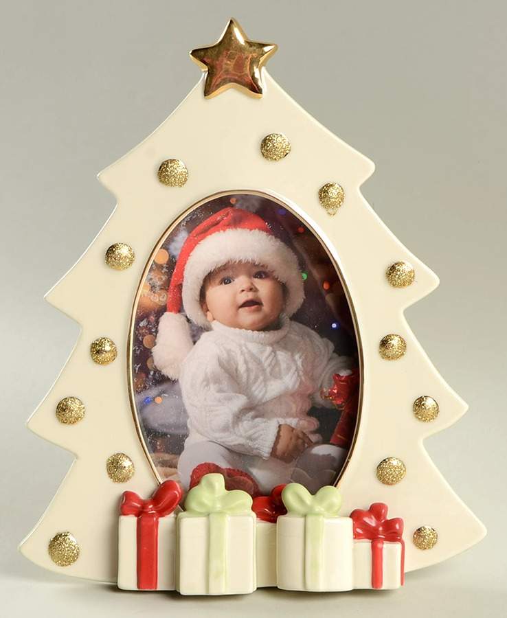 Holiday (Dimension) Figural Frame (Holds 4" X 6" Photo) by Lenox-1