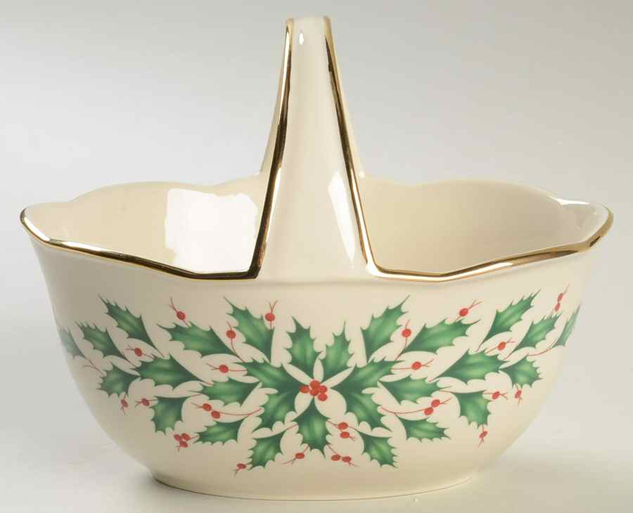 Holiday (Dimension) 7" Oval Basket by Lenox-1