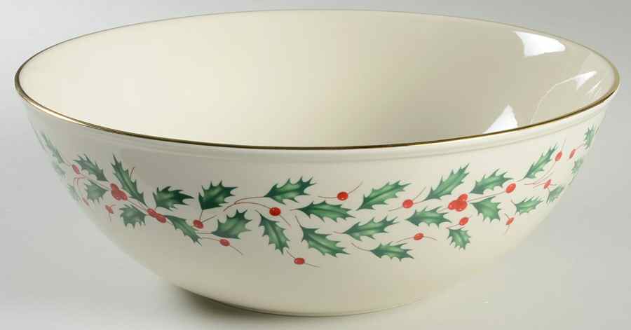Holiday (Dimension) 10" Large Salad Serving Bowl by Lenox-1