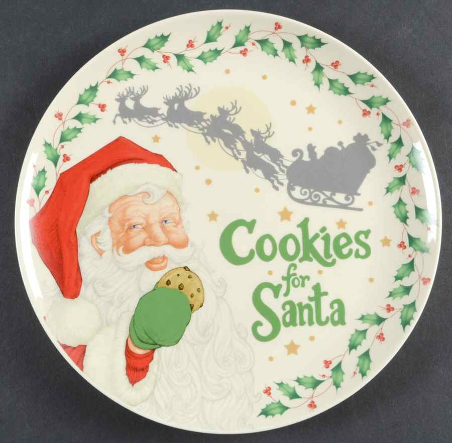 Holiday (Dimension) "Cookies for Santa" Plate by Lenox-1