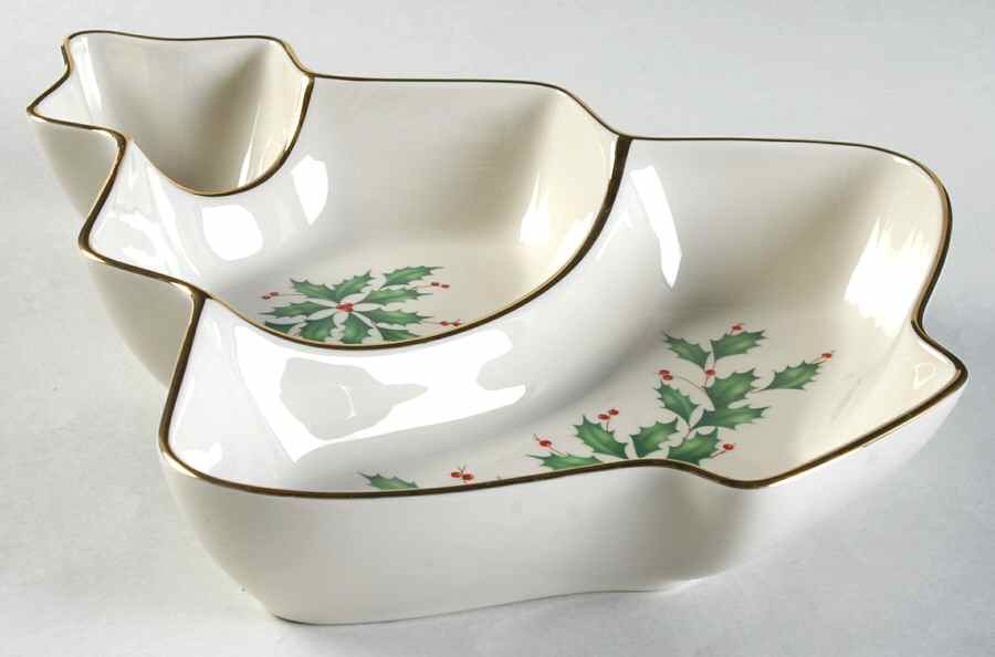 Holiday (Dimension) 3 Part Large Tree Shaped Dish by Lenox-1