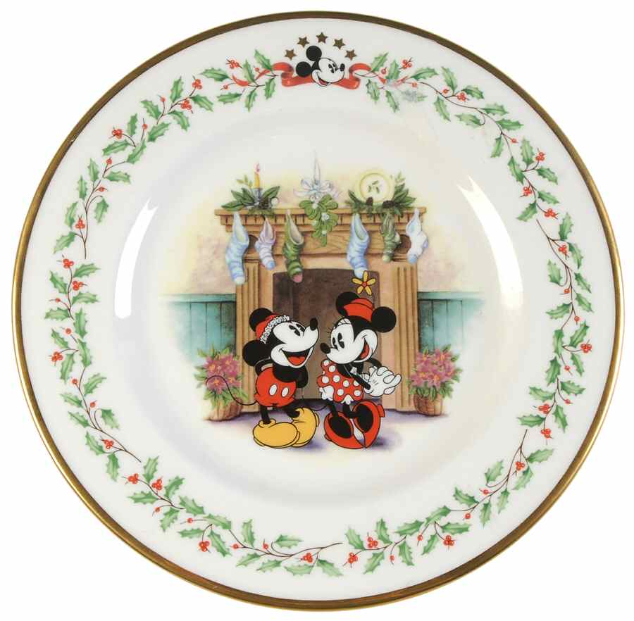 Holiday (Dimension) White Disney Accent Salad Plate by Lenox-1