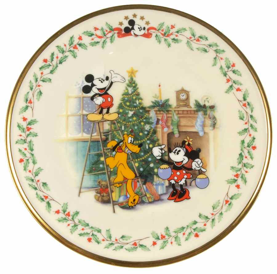 Holiday (Dimension) Ivory Disney Accent Salad Plate by Lenox-1