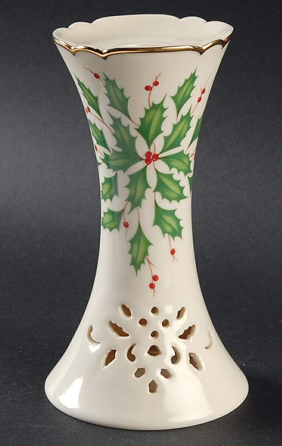 Holiday (Dimension) 6" Pierced Candlestick by Lenox-1