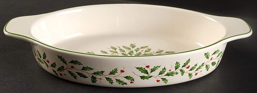 Holiday (Dimension) 12'' Oval Baker by Lenox-1