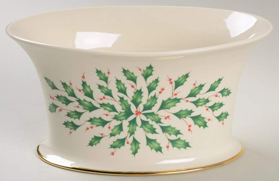 Holiday (Dimension) 8" Oval Centerpiece/Cachepot by Lenox-1