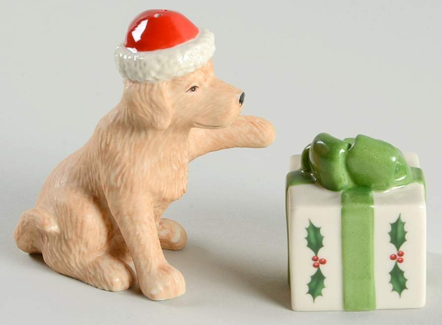 Holiday (Dimension) Figural Salt & Pepper Set by Lenox-1