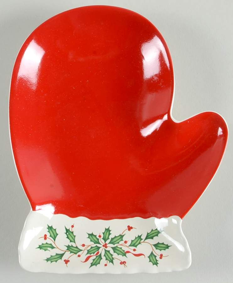 Holiday (Dimension) Mitten Plate by Lenox-1