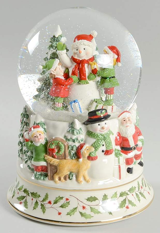 Holiday (Dimension) Snowglobe/Musical Centerpiece by Lenox-1