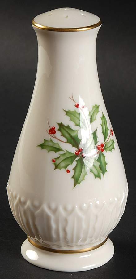 Holiday (Dimension) Sculpted Salt Shaker by Lenox-1