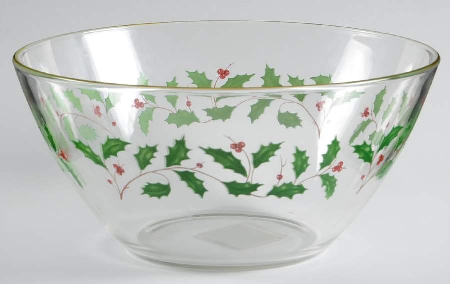 Holiday (Dimension) 9" Glassware Salad Bowl by Lenox-1