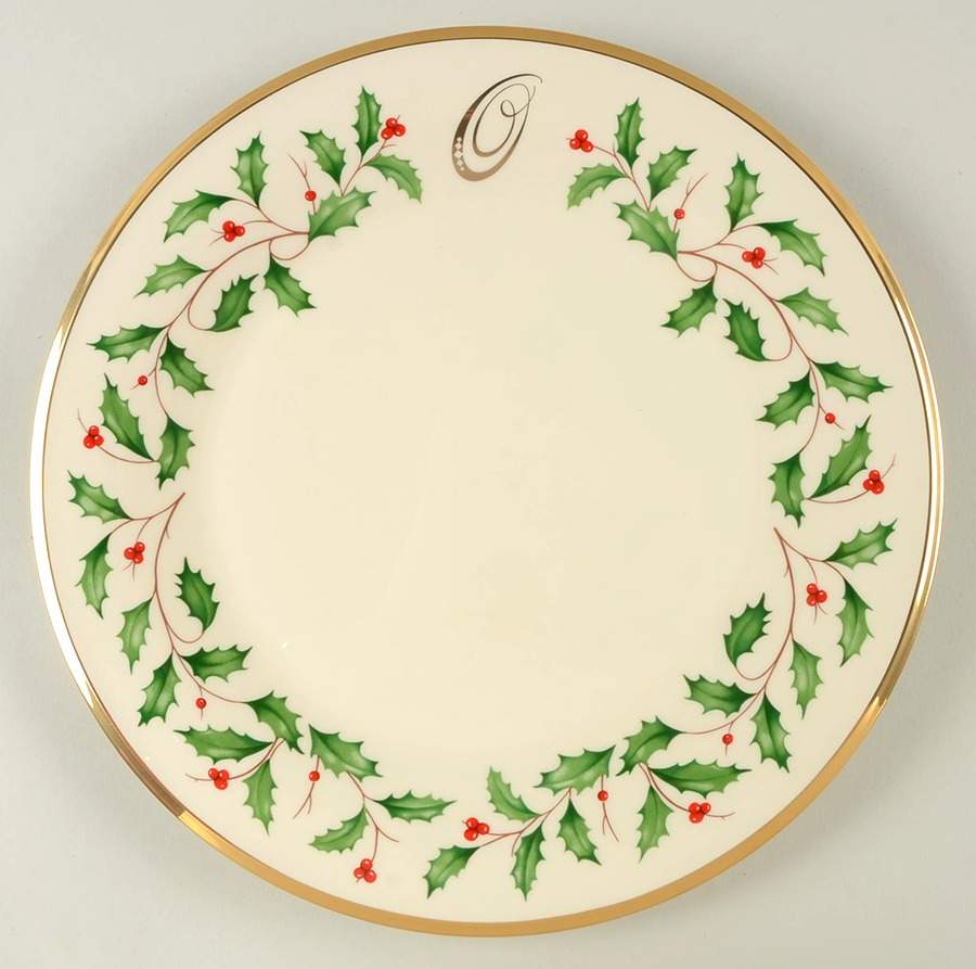 Holiday (Dimension) Accent Dinner Plate Mono "O" by Lenox-1
