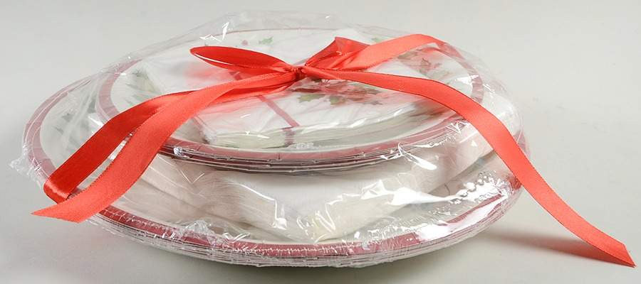 Holiday (Dimension) (56 Pc) 8 Paper Dinner & 8Luncheon Plates & Napkin by Lenox-1