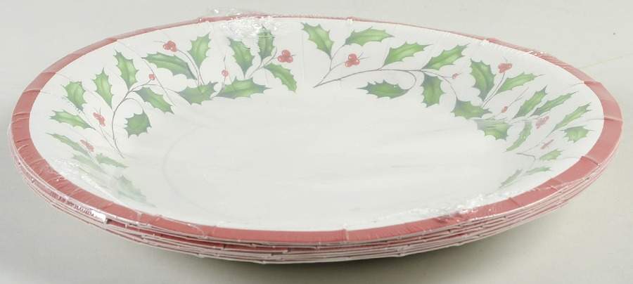 Holiday (Dimension) (Pack of 8) Paper Luncheon/Dessert Plates by Lenox-1