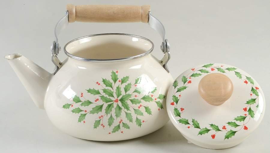 Holiday (Dimension) Metal Kettle & Lid by Lenox-1
