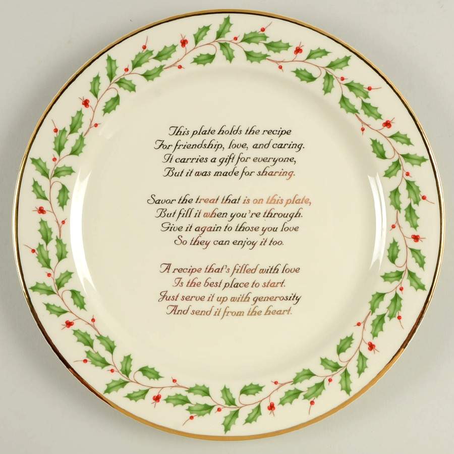 Holiday (Dimension) Giving Plate by Lenox-1