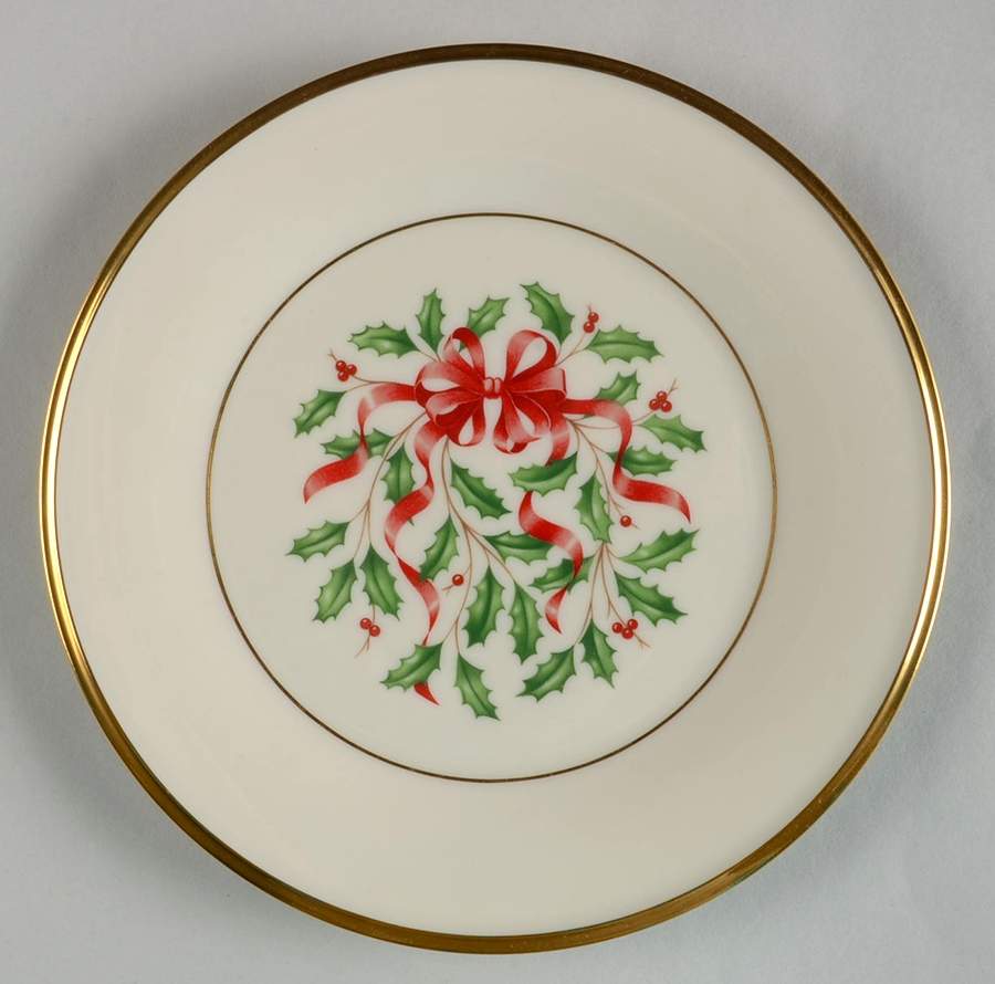 Holiday Gold (Red Ribbon Accent) Accent Salad Plate by Lenox-1