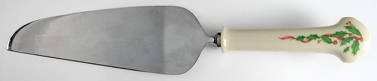 Holiday Gold (Red Ribbon Accent) Pie & Cake Server with Stainless Blade by Lenox-1