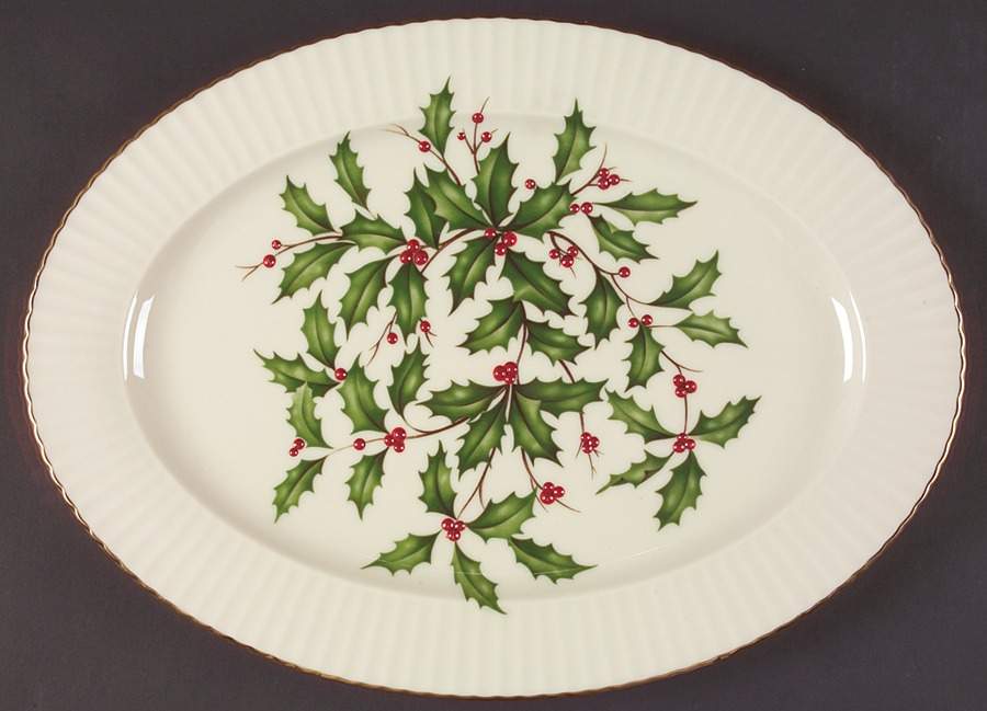Holiday (Dimension) 15" Oval Serving Platter by Lenox-1